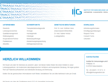 Tablet Screenshot of immungenetik-kl.de